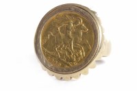 Lot 531 - GOLD SOVEREIGN DATED 1928 mounted in a nine...