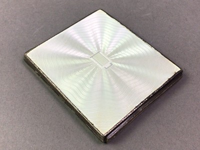 Lot 365 - SILVER AND ENAMEL CIGARETTE CASE