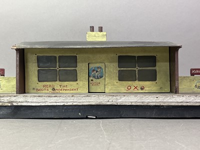 Lot 222A - GROUP OF WOOD HANDMADE RAILWAY STATIONS