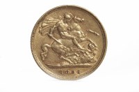 Lot 544 - GOLD HALF SOVEREIGN DATED 1896