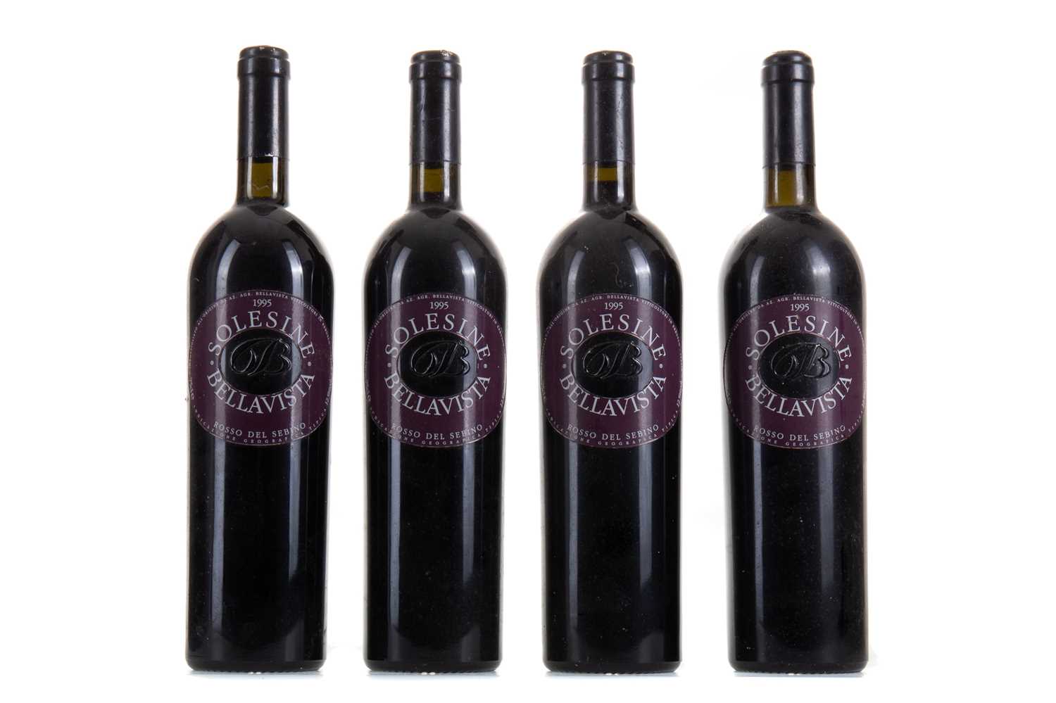 Lot 605 - 4 BOTTLES OF BELLAVISTA SOLESINE 1995 ROSSO DEL SEBINO IGT