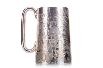 Lot 33 - VICTORIAN SILVER TANKARD