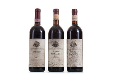 Lot 615 - 3 BOTTLES OF ROCCHE DEI MANZONI ITALIAN RED WINE