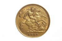 Lot 554 - GOLD HALF SOVEREIGN DATED 1909