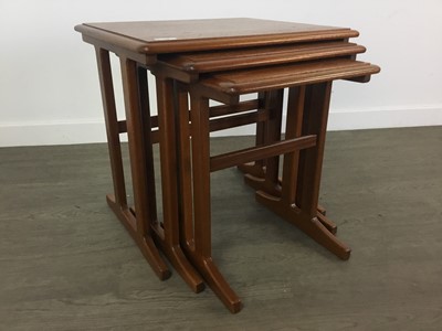 Lot 501 - TEAK MID CENTURY NEST OF TABLES