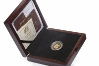 Lot 558 - GOLD PROOF £1 ONE POUND COIN DATED 2015 to...