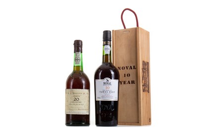 Lot 625 - GRAHAM'S 20 YEAR OLD AND NOVAL 10 YEAR OLD