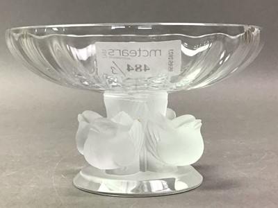 Lot 484 - LALIQUE THREE GLASS DISHES