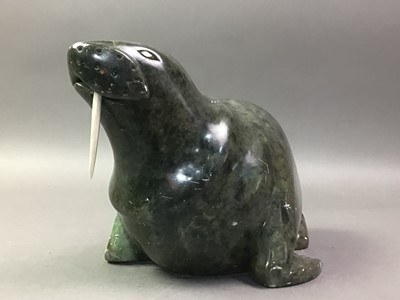 Lot 463 - TWO SOAPSTONE CARVINGS