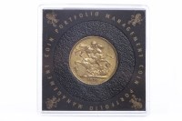 Lot 567 - GOLD SOVEREIGN DATED 1874 in capsule, not...