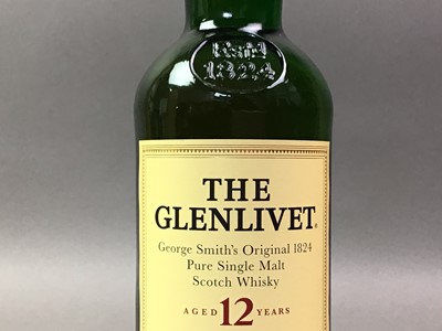 Lot 421 - GLEN MORAY AND GLENLIVET 12 YEAR OLD