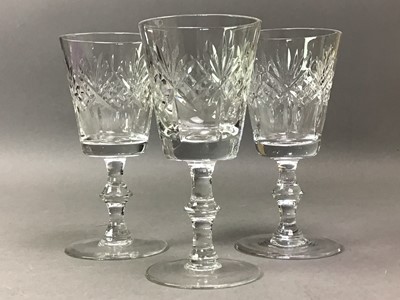Lot 426 - SET OF SIX EDINBURGH CRYSTAL WINE GOBLETS