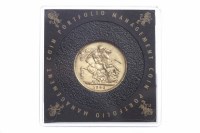 Lot 569 - GOLD SOVEREIGN DATED 1896 in capsule, not...