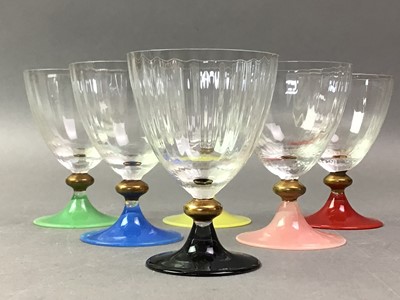 Lot 434 - WOODMET LTD, SET OF SIX LIQUEUR GLASSES