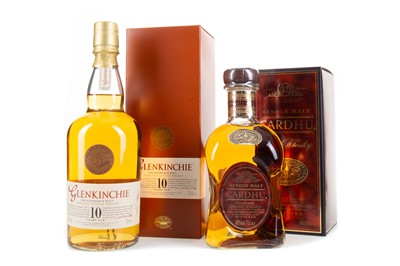 Lot 236 - GLENKINCHIE 10 YEAR OLD AND CARDHU 12 YEAR OLD