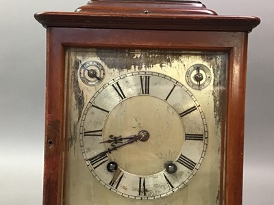 Lot 441 - EDWARDIAN CHIMING MANTEL CLOCK