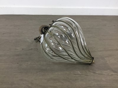 Lot 451 - WRYTHEN CLEAR GLASS CEILING LANTERN