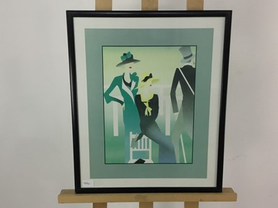 Lot 571 - PAIR OF ART DECO STYLE PRINTS