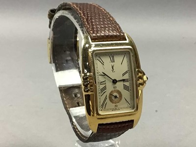 Lot 605 - GOLD PLATED YSL WRIST WATCH