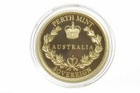 Lot 583 - GOLD PROOF PERTH MINT SOVEREIGN DATED 2014 in...