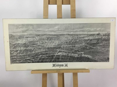 Lot 599 - BIRD'S EYE VIEW OF GLASGOW CIRCA 1861 BY THOMAS SULMAN
