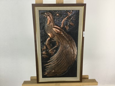Lot 627 - MID CENTURY COPPER PANEL