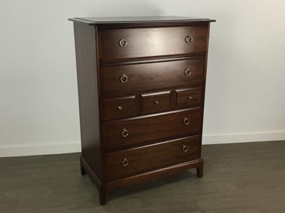 Lot 536 - STAG CHEST OF DRAWERS
