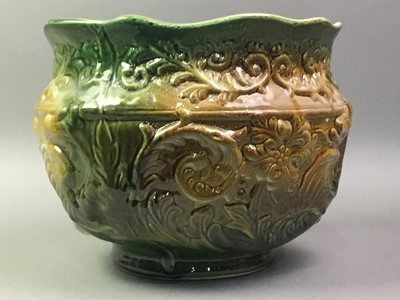 Lot 620 - MAJOLICA PLANTER