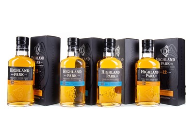 Lot 184 - 4 HALF BOTTLES OF HIGHLAND PARK - 12 YEAR OLD AND 10 YEAR OLD