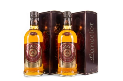 Lot 205 - 2 BOTTLES OF LANCELOT 12 YEAR OLD 50CL