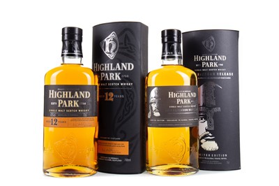 Lot 206 - HIGHLAND PARK 12 YEAR OLD AND LEIF ERIKSSON