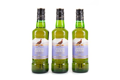 Lot 220 - 3 BOTTLES OF FAMOUS GROUSE 10 YEAR OLD MALT 35CL