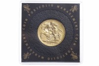 Lot 597 - GOLD SOVEREIGN DATED 1896 in a capsule, not...