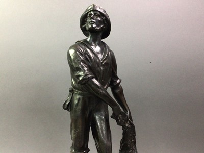 Lot 650 - PAIR OF VICTORIAN BRONZED SPELTER FIGURES