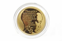 Lot 602 - GOLD PROOF 1/10 OZ NELSON MANDELA COIN DATED...