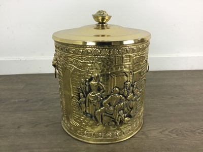 Lot 674 - BRASS COAL BIN