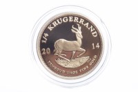 Lot 603 - GOLD 1/4 OZ KRUGERRAND COIN DATED 2014 in...