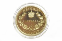 Lot 604 - GOLD PROOF AUSTRALIA SOVEREIGN DATED 2014 in...