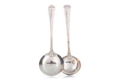 Lot 35 - GEORGE III SILVER SAUCE LADLE