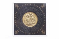 Lot 611 - GOLD SOVEREIGN DATED 1885 in a capsule, not...