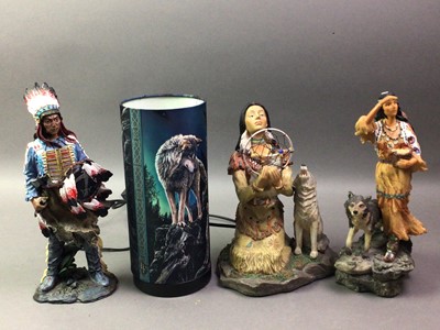 Lot 734 - GROUP OF RESIN FIGURES
