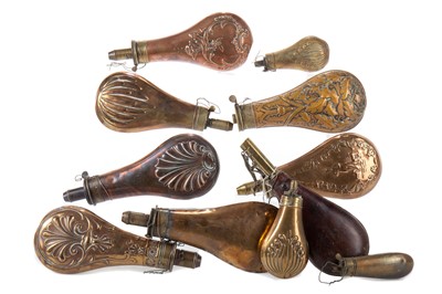 Lot 22 - COLLECTION OF POWDER FLASKS