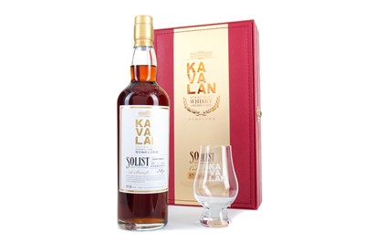 Lot 391 - KAVALAN SOLIST SHERRY CASK AND GLASS