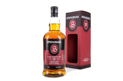 Lot 395 - SPRINGBANK 12 YEAR OLD CASK STRENGTH 2020 RELEASE