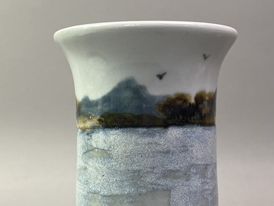 Lot 765 - HIGHLAND POTTERY CYLINDRICAL VASE