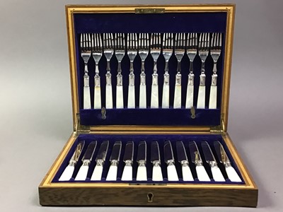 Lot 756 - COLLECTION OF SILVER PLATED CUTLERY