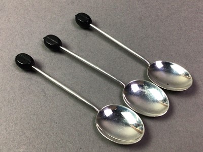 Lot 771 - FIVE SILVER TEASPOONS