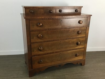 Lot 780 - WALNUT CHEST OF DRAWERS