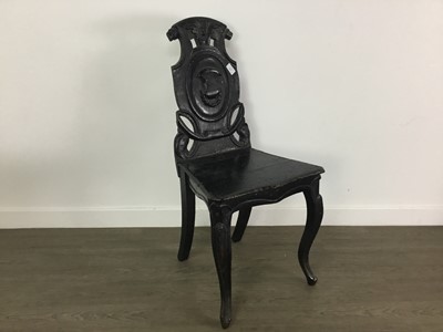 Lot 823 - VICTORIAN HALL CHAIR