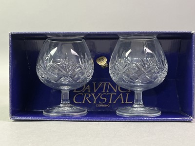Lot 800 - GROUP OF CRYSTAL DRINKING GLASSES